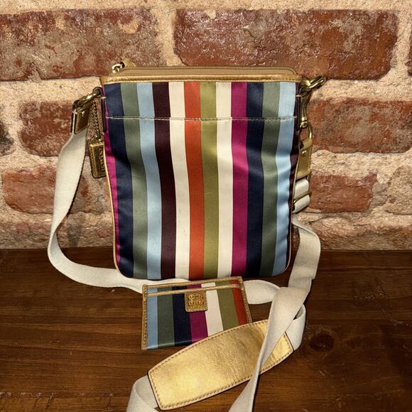 VINTAGE COACH Julia LEGACY CLASSIC Signature Crossbody Purse W/ Wallet money - Picture 9 of 10